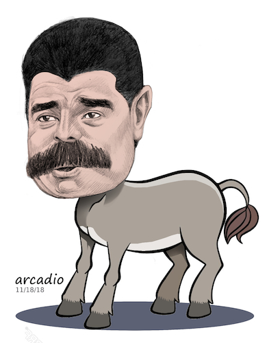 Cartoon: Nicolas Maduro Venezuela (medium) by Cartoonarcadio tagged maduro,dictatorship,venezuela,politician