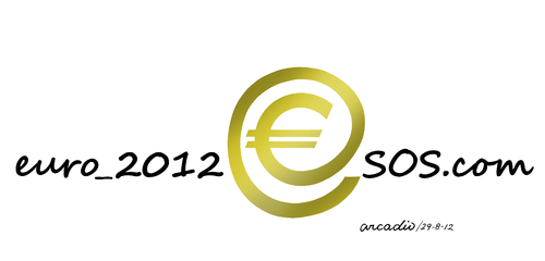 Cartoon: SOS Euro (medium) by Cartoonarcadio tagged euro,sos,economy,money,finances