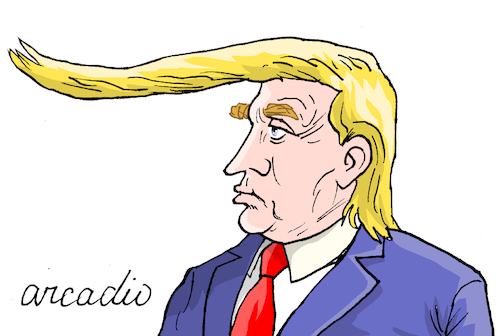 Cartoon: Trump (medium) by Cartoonarcadio tagged trump,republicans,united,states