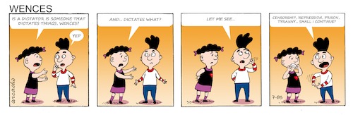 Cartoon: Wences Comic Strip (medium) by Cartoonarcadio tagged wences,comic,strip,humor