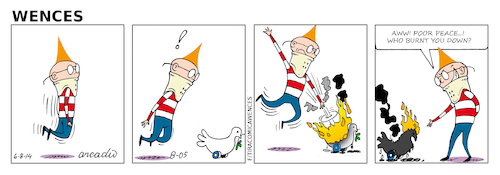 Cartoon: Wences Comic Strip (medium) by Cartoonarcadio tagged wences,comic,strip,humor