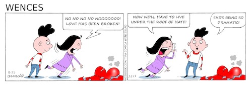 Cartoon: Wences Comic Strip (medium) by Cartoonarcadio tagged wences,comic,strip,humor