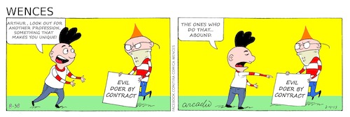 Cartoon: Wences Comic Strip (medium) by Cartoonarcadio tagged wences,comic,strip,humor