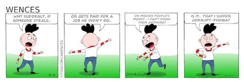 Cartoon: Wences Comic Strip (medium) by Cartoonarcadio tagged wences,comic,strip,humor