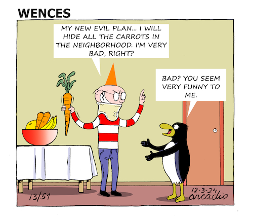 Cartoon: The adventures of Wences (medium) by Cartoonarcadio tagged comic,wences,humor