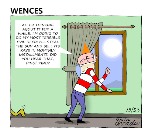 Cartoon: The adventures of Wences (medium) by Cartoonarcadio tagged comic,wences,humor