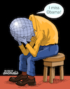 Cartoon: And Obama has gone. (small) by Cartoonarcadio tagged obama,us,government,democrats,trump