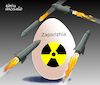 Cartoon: Danger in Zaporizhia. (small) by Cartoonarcadio tagged zaporizhia,war,putin,ukraine,russia