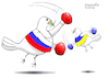 Cartoon: Duel of different peace doves (small) by Cartoonarcadio tagged peace doves ukraine russia dialogue
