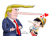 Cartoon: Enchanted Pinocchio. (small) by Cartoonarcadio tagged trump,pinocchio,usa,white,house,wadhington