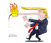 Cartoon: Fire in the nose. (small) by Cartoonarcadio tagged impeachment,white,house,washington,trump