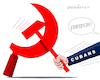 Cartoon: Freedom for Cuba. (small) by Cartoonarcadio tagged cuba,protests,communism,freedom,democracy