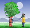 Cartoon: Fresh Air. (small) by Cartoonarcadio tagged earth,planet,trees,air,pollution