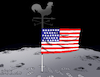 Cartoon: Man on the moon. (small) by Cartoonarcadio tagged moon,earth,apollo,11,space