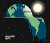 Cartoon: Melted World. (small) by Cartoonarcadio tagged temperatures global warming climate change