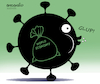 Cartoon: New Covid variant. (small) by Cartoonarcadio tagged omicron,health,pandemic,virus,covid,19