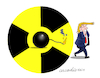 Cartoon: No to nuclear pact with Iran. (small) by Cartoonarcadio tagged iran nuclear power middle east israel trump