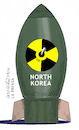 Cartoon: North Korean bomb. (small) by Cartoonarcadio tagged bomb,north,korea,koreas,trump,usa,us,government,japan