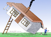 Cartoon: Painting the house. (small) by Cartoonarcadio tagged paint,humor,cartoon,gag