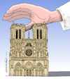 Cartoon: Paris sadness. (small) by Cartoonarcadio tagged notre,same,paris,france,europe,catholicism