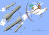 Cartoon: PLAYING THE ROll OF CUPID. (small) by Cartoonarcadio tagged peace wars weapons dialogue