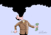 Cartoon: Polluting man. (small) by Cartoonarcadio tagged pollution,planet,earth,environment,global,warming