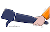 Cartoon: Powerful hand down. (small) by Cartoonarcadio tagged internet facebook social nets