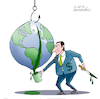 Cartoon: Progress destroys the Earth. (small) by Cartoonarcadio tagged planet,earth,consumerism,pollution
