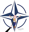Cartoon: Putin cross. (small) by Cartoonarcadio tagged nato,russia,putin,war,conflict