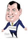 Cartoon: Rafael Correa-Ecuador. (small) by Cartoonarcadio tagged correa president ecuador lati america politician populism