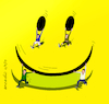 Cartoon: Take this cartoon with humor (small) by Cartoonarcadio tagged cartoon,smile,humor,happyness