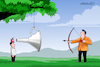 Cartoon: The archer. (small) by Cartoonarcadio tagged archer,humor,comic,cartoon