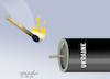 Cartoon: The danger of Ukraine. (small) by Cartoonarcadio tagged russia ukraine putin europe