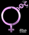 Cartoon: The emancipation of women. (small) by Cartoonarcadio tagged women,freedom,emancipation,world