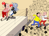 Cartoon: The forgotten war. (small) by Cartoonarcadio tagged earth,ukraine,climate,change,war,europe