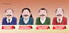 Cartoon: The multifaceted Ortega. (small) by Cartoonarcadio tagged ortega,nicaragua,dictatorship,socialism,elections