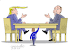 Cartoon: The Ukrainian peace table. (small) by Cartoonarcadio tagged ukraine peace dialogue