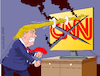 Cartoon: Trump hates CNN (small) by Cartoonarcadio tagged trump,usa,us,president,government,press,freedom