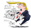 Cartoon: Trump mass shootings and press (small) by Cartoonarcadio tagged us,violence,mass,shootings,immigrants