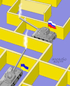 Cartoon: Ukrainian labyrinth (small) by Cartoonarcadio tagged putin war russia ukraine