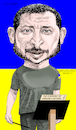 Cartoon: Volodimir Zelensky (small) by Cartoonarcadio tagged zelensky ukraine europe nato