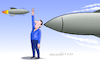 Cartoon: War stopper. (small) by Cartoonarcadio tagged wars missil conflicts peace talks