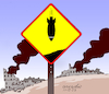 Cartoon: War zone. (small) by Cartoonarcadio tagged wars israel gaza hamas lebanon