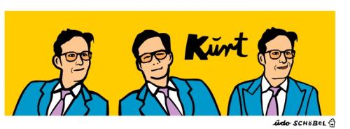 Cartoon: die Kurt Krömer Show (medium) by udoschoebel tagged kurt,krömer,show,udo,schöbel,udoschoebel