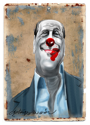 Cartoon: Silvio Berlusconi (medium) by oktaybingöl tagged bingöl,oktay