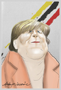 Cartoon: Angela Merkel (small) by oktaybingöl tagged oktay,bingol,angela,merkel
