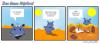 Cartoon: Das blaue Nilpferd (small) by ucomix tagged nilpferd,cartoon