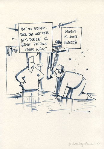 Cartoon: Eisdiele (medium) by skizzenblog tagged eisdiele