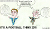 Cartoon: Harry Redknapp and Arsene Wenger (small) by bluechez tagged football,spurs,arsenal,wenger,redknapp