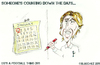 Cartoon: Luka Modric - Counting the days (small) by bluechez tagged spurs,tottenham,hotspur,football,chelsea,transfers,croatia